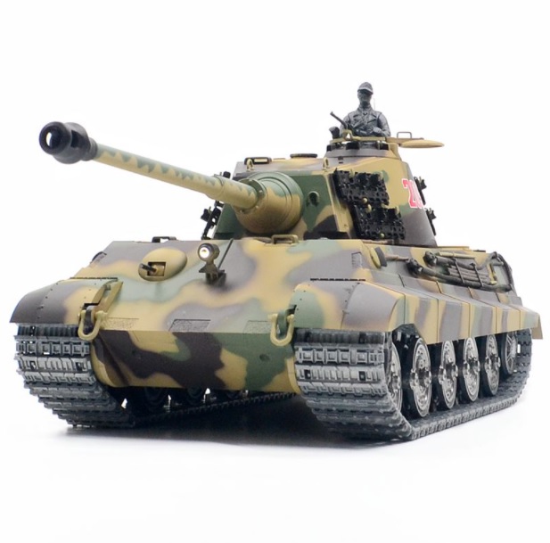 Xe tank Henlong King Tiger 3888A bản Pro điều khiển từ xa xích, bánh răng kim loại