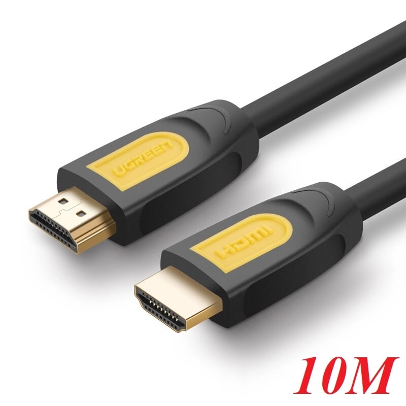 Ugreen 10170 10m màu vàng cáp tín hiệu hdmi chuẩn 1.4 hỗ trợ phân giải 4k * 2k hd101
