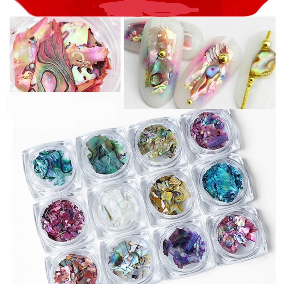 Xà cừ nail vân đá mỏng vân đá 12 màu