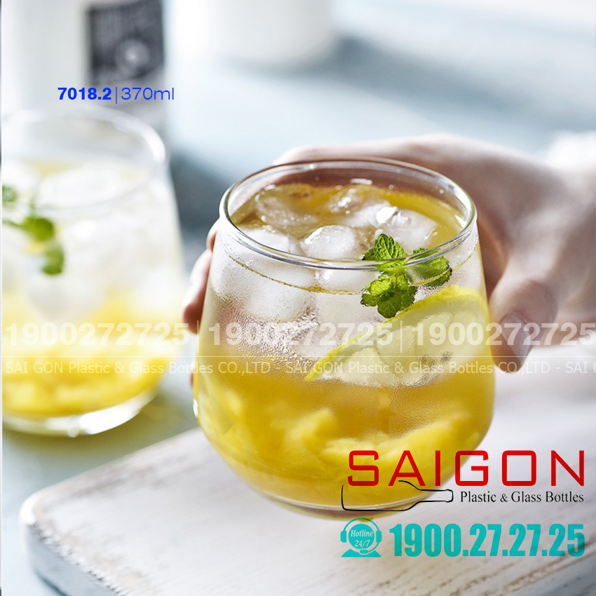 [HCM]Ly Thủy Tinh Deli Lexington Rock 370ml | Thủy Tinh Cao Cấp