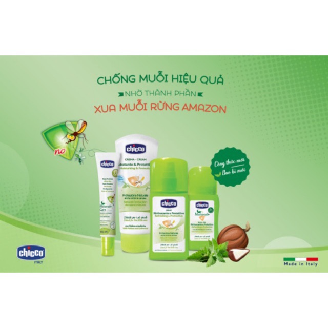 Chống muỗi chicco 100ml - xịt 100ml - trắng