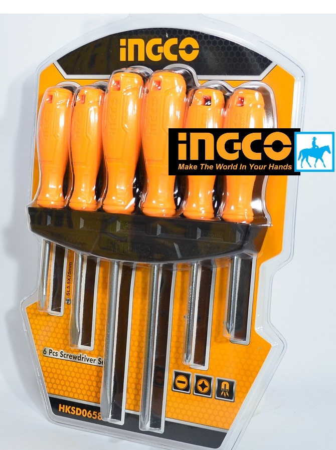 Bộ 6 tuốc nơ vít bake và dẹp có nam châm Ingco HKSD0658 - Ingco HKSD0658 sản phẩm đa dạng về mẫu mã kích cỡ chất lượng đảm bảo cam kết hàng nhận được giống với mô tả