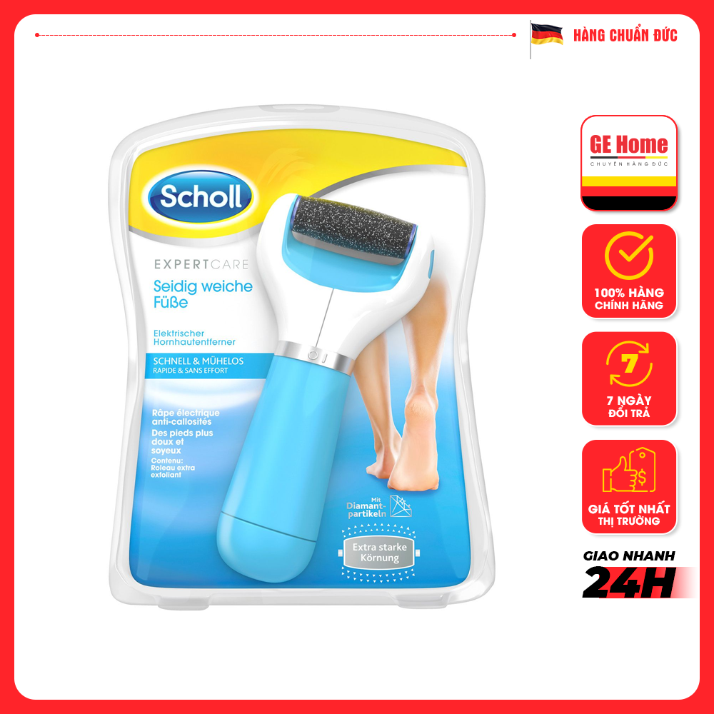 Máy chà gót scholl của đức tẩy da chết gót chân giúp gót chân mịn màng
