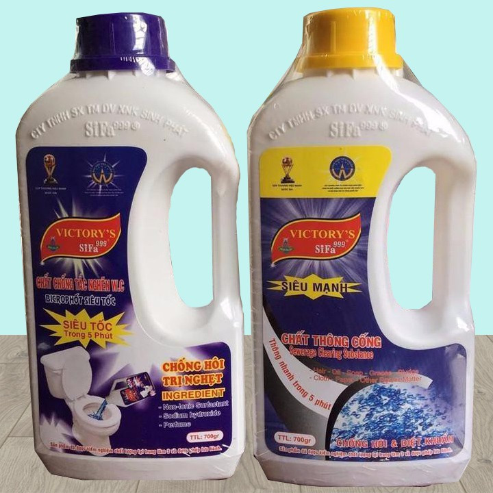 Combo 2 Chai thông cống 700ml chất thông cầu chai thông cống nghẹt chai thông wc chai thông bồn cầu cống nước thông cầu cống dung dịch tẩy rửa dung dịch vệ sinh hóa chất thông tắc cầu cống