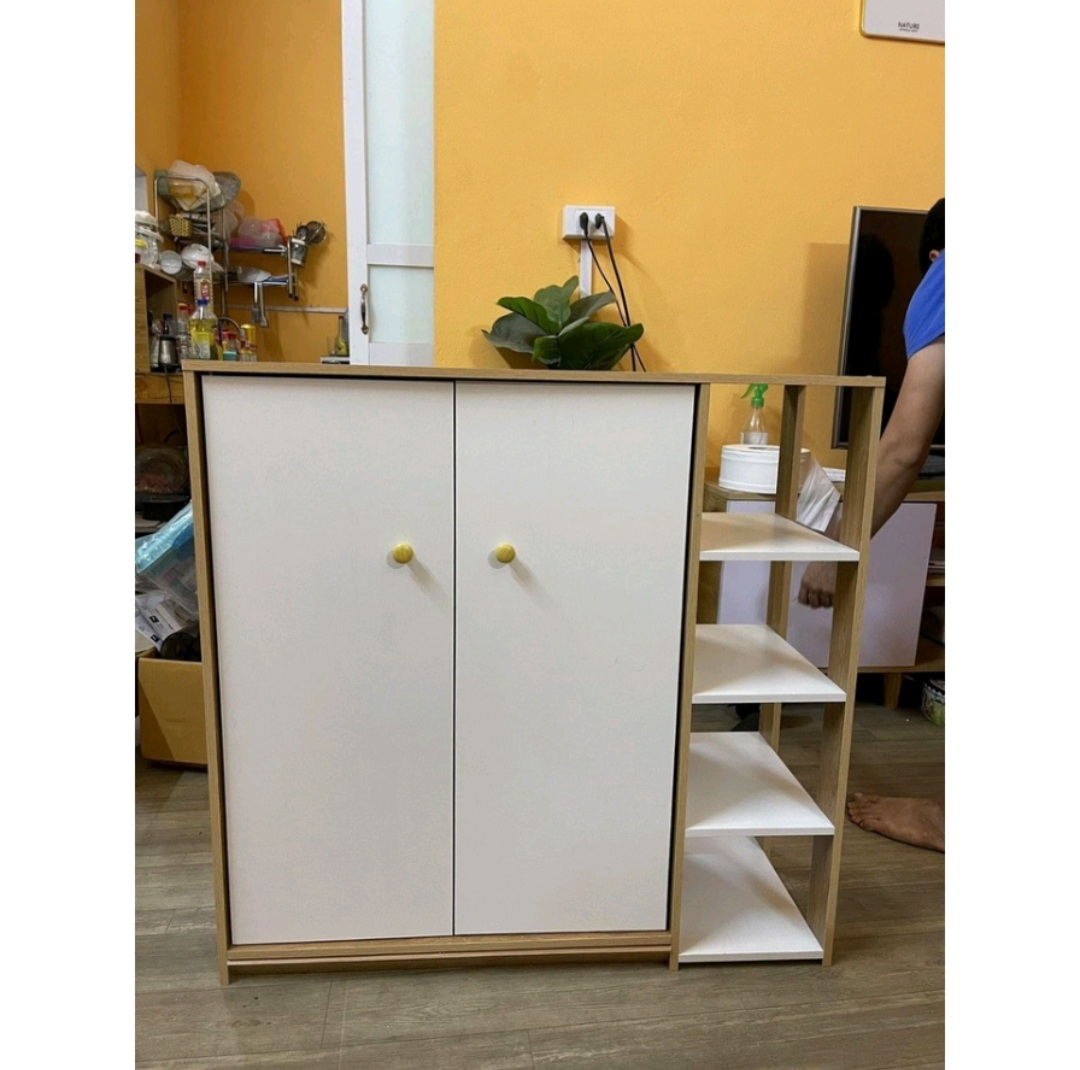 🌵💥sale sốc🌵💥 tủ để giày mẫu mới nhất phối cánh cửa trắng cực xinh
