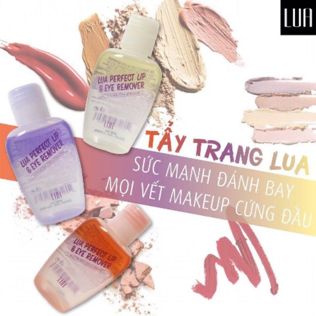 Tẩy trang mắt môi lua - lua perfect lip eye remover