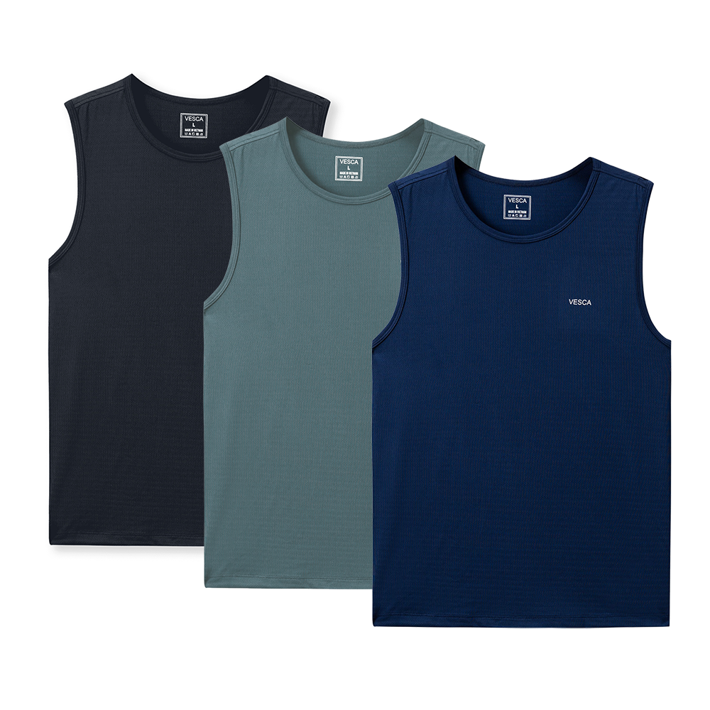 Áo Ba Lỗ Nam Sát Nách Tanktop Vải Thun Thoáng Khí Siêu Mát Mẻ VESCA B2