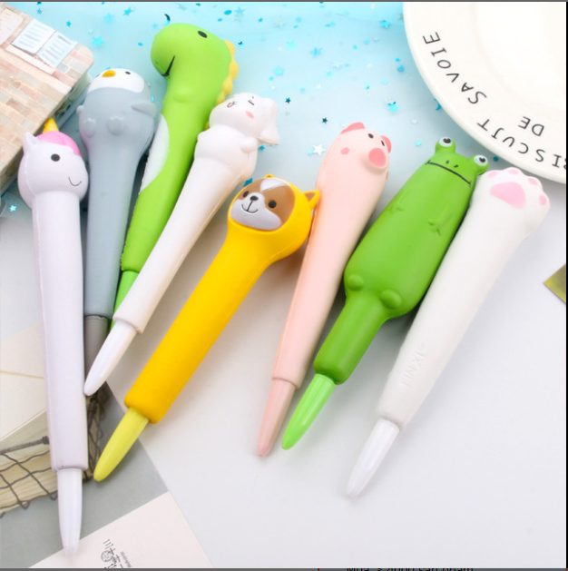 Bút bi nước, bút gel hoạt hình squishy dễ thương