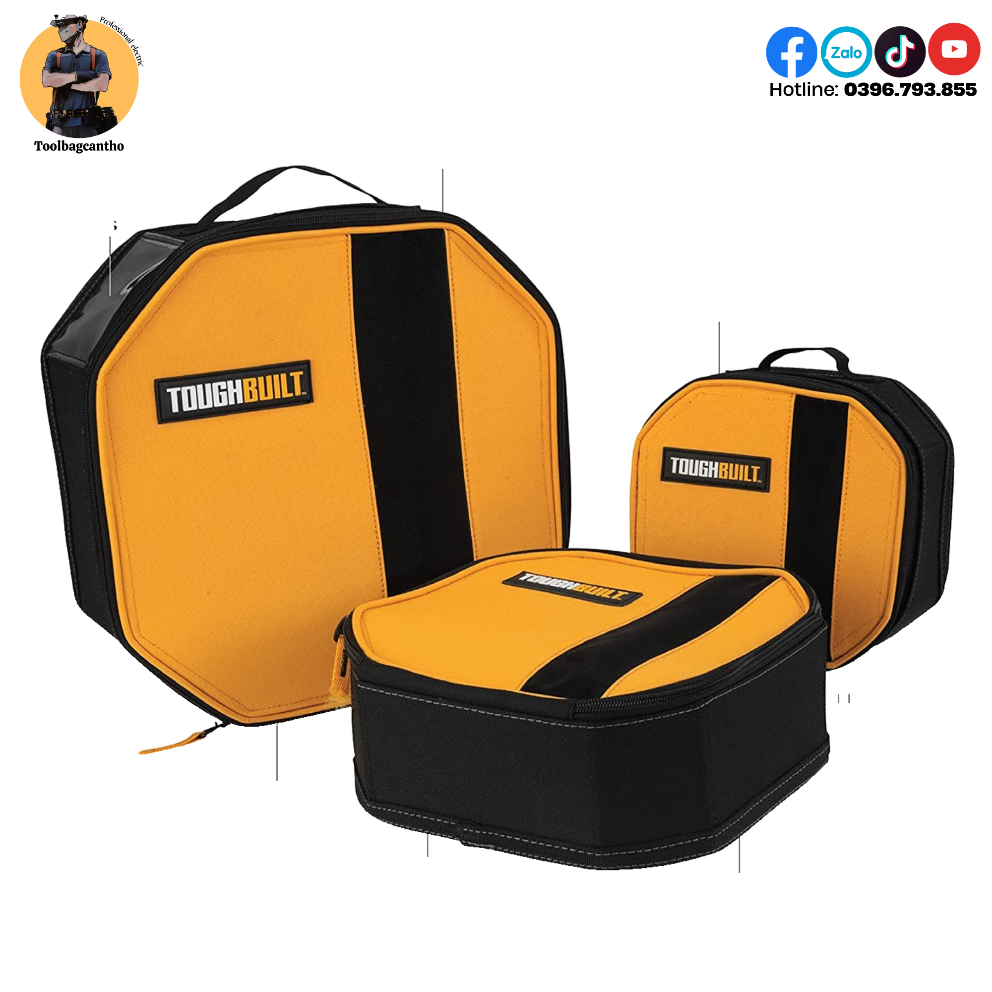 Túi đựng đồ nghề dạng hộp toughbuilt tb-sbs-01112a