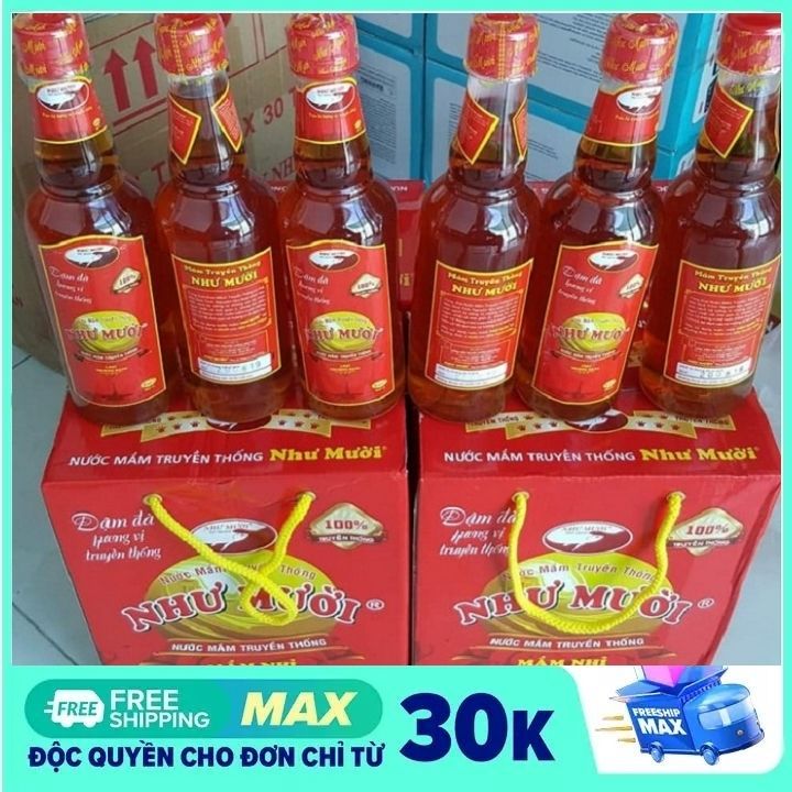 [ FREESHIP MAX] Nước mắm Như Mười chai 440ml - Nước mắm nhỉ Bình Định - nước mắm nhỉ truyền thống - nước mắm truyền thống đặc sản Bình Định miền trung