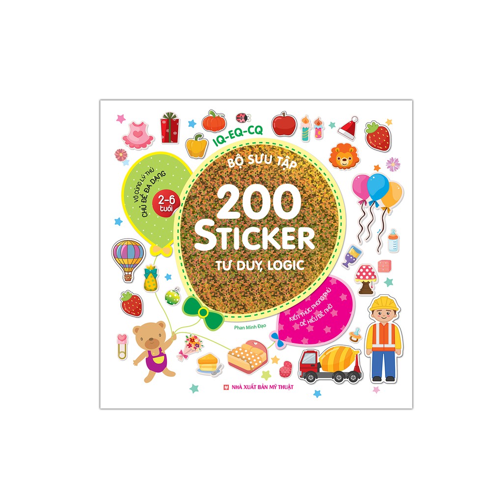 Sách - bộ sưu tập 200 sticker - tư duy, logic