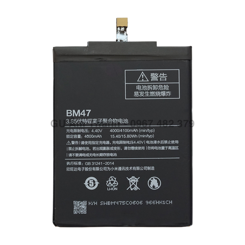 Pin cho xiaomi redmi 3 16gb dung lượng 4100mah zin máy