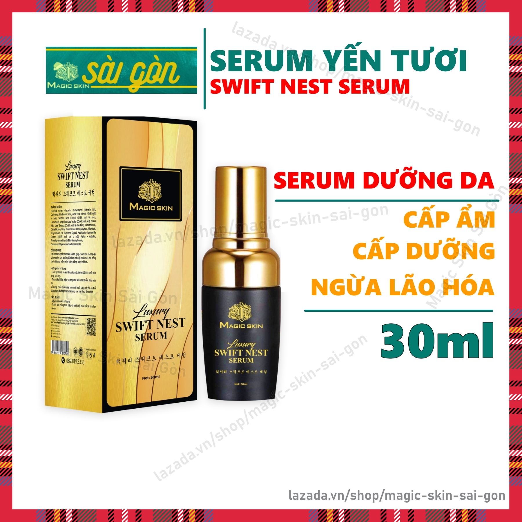 Serum yến MagicSkin Luxury Swift Nest NGĂN NGỪA LÃO HÓA