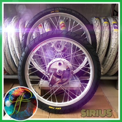 [HCM]Bánh căm Combo full vỏ ruột CRV 60/70/90 niềng nhôm Banzai kèm má đùm sau trước sau 1.4 dành cho Sirius