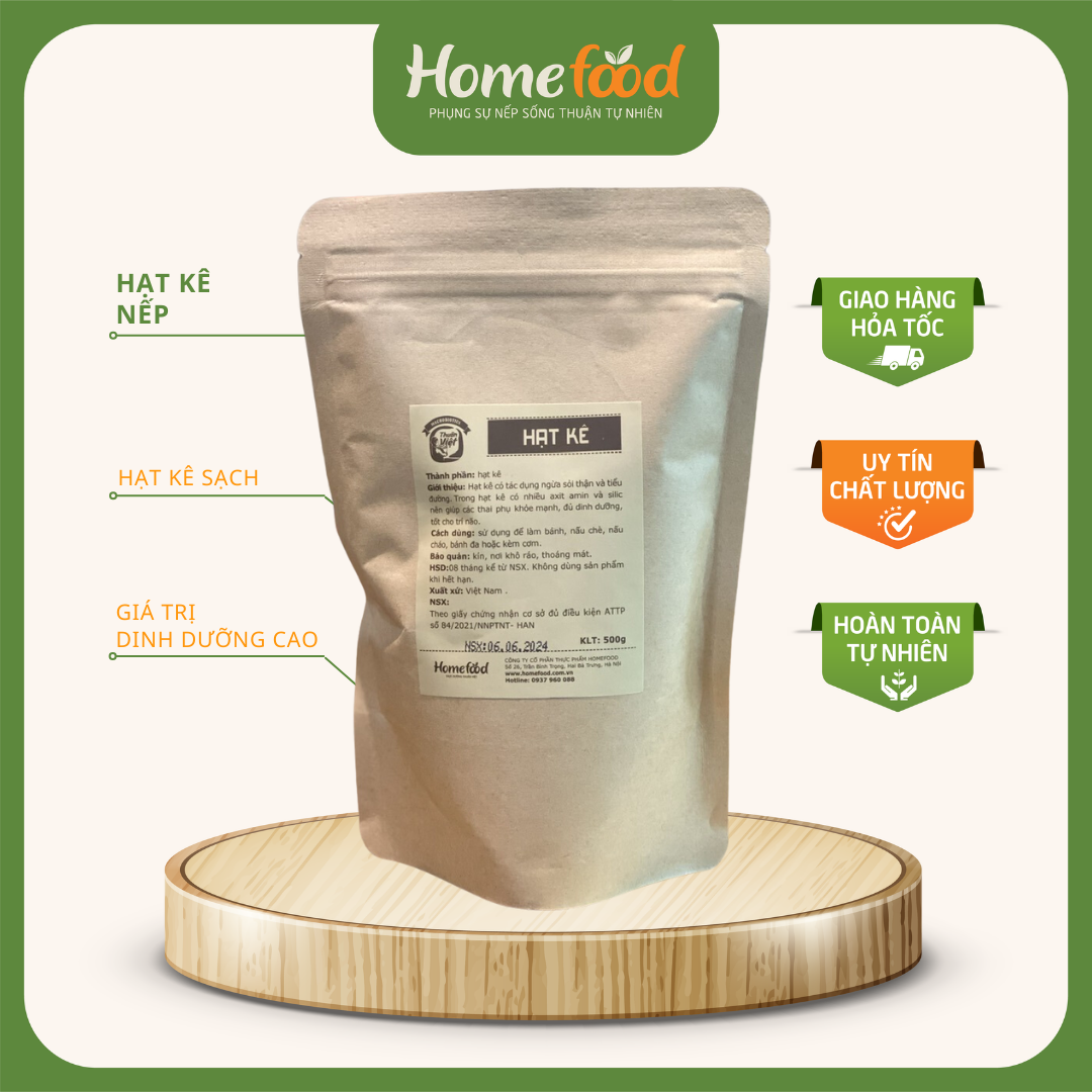 Hạt kê nếp túi 500g/hạt kê sạch túi 500g
