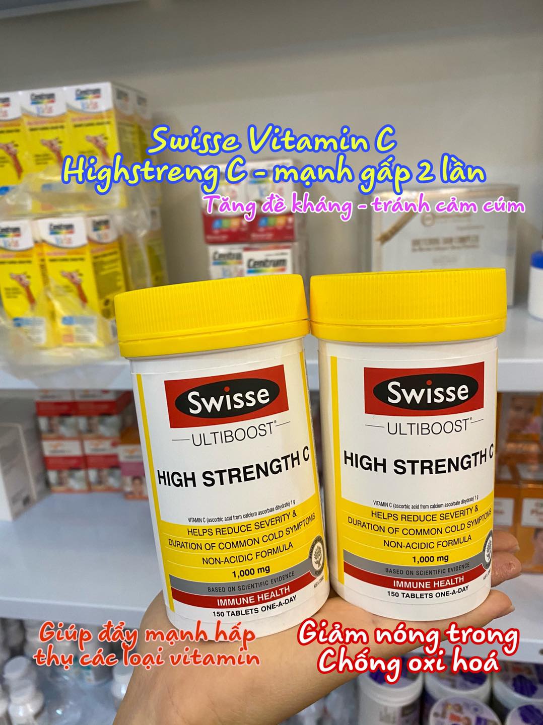vitamin C Swisse Ultiboost High Strength C 1000mg 150 Tablets