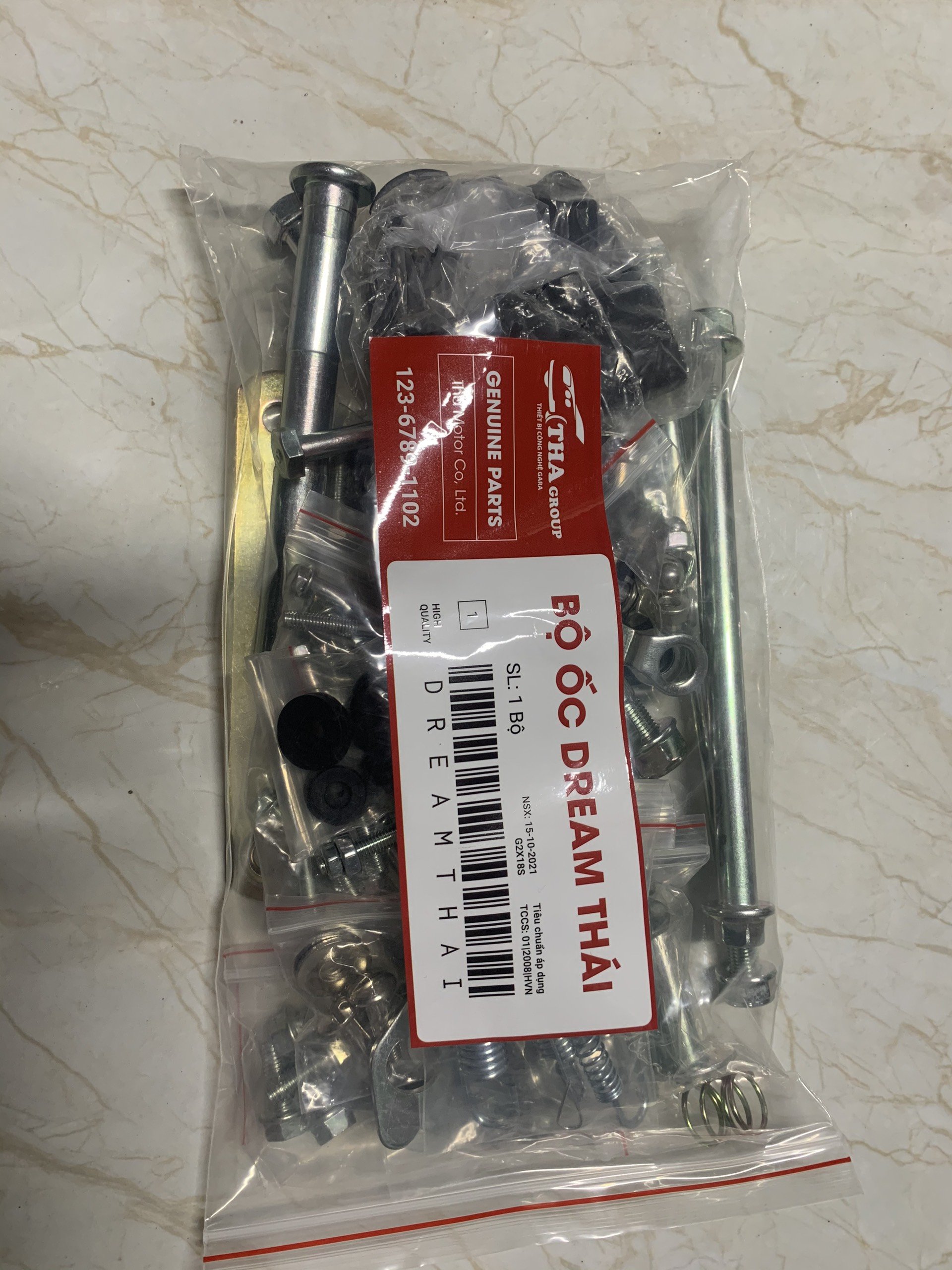 Bộ ốc dọn xe máy dream việt/thái wave alpha wave rs đầy đủ 100% hàng gia công tiện cnc cao cấp cho các dòng xe máy