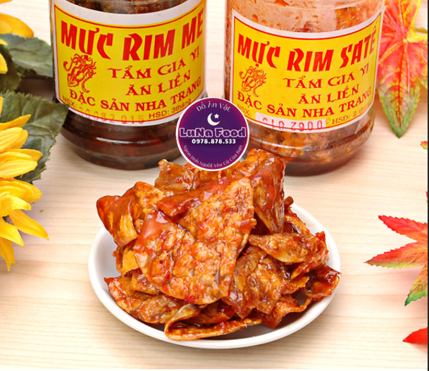 Mực rim me & mực rim sa tế - đặc sản nha trang - khô mực