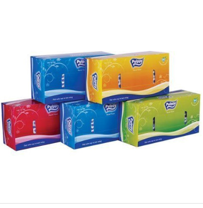Khăn giấy hộp pulppy 180 tờ