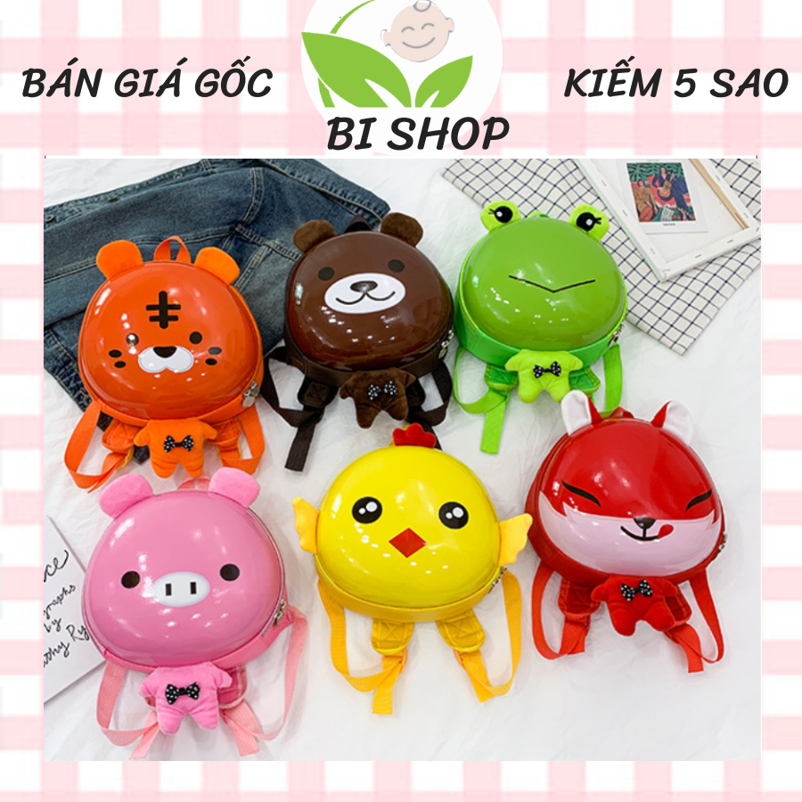 Balo mẫu giáo dễ thương cho bé, balo trứng hình thú ngộ nghĩnh - BISHOPXM