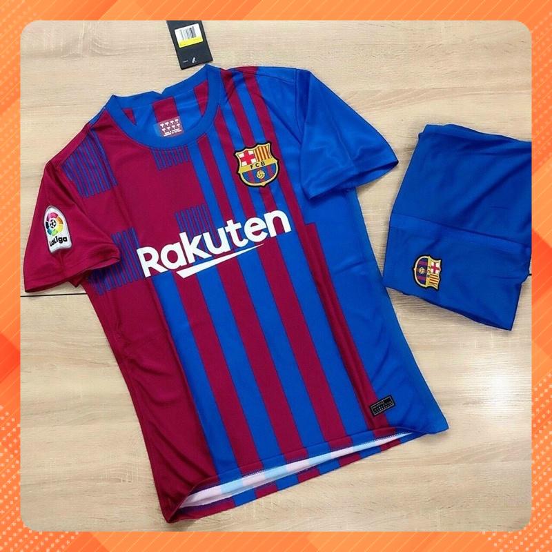 Quần áo bóng đá clb barcelona sân nhà 21/22 - hàng nhập thái - vải mè cao cấp