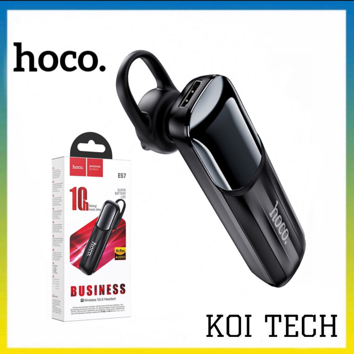 Tai nghe bluetooth essential V5.0 dùng liên tục 10H Hoco ef57 - tai nghe không dây nhét tai cực êm - KOI TECH