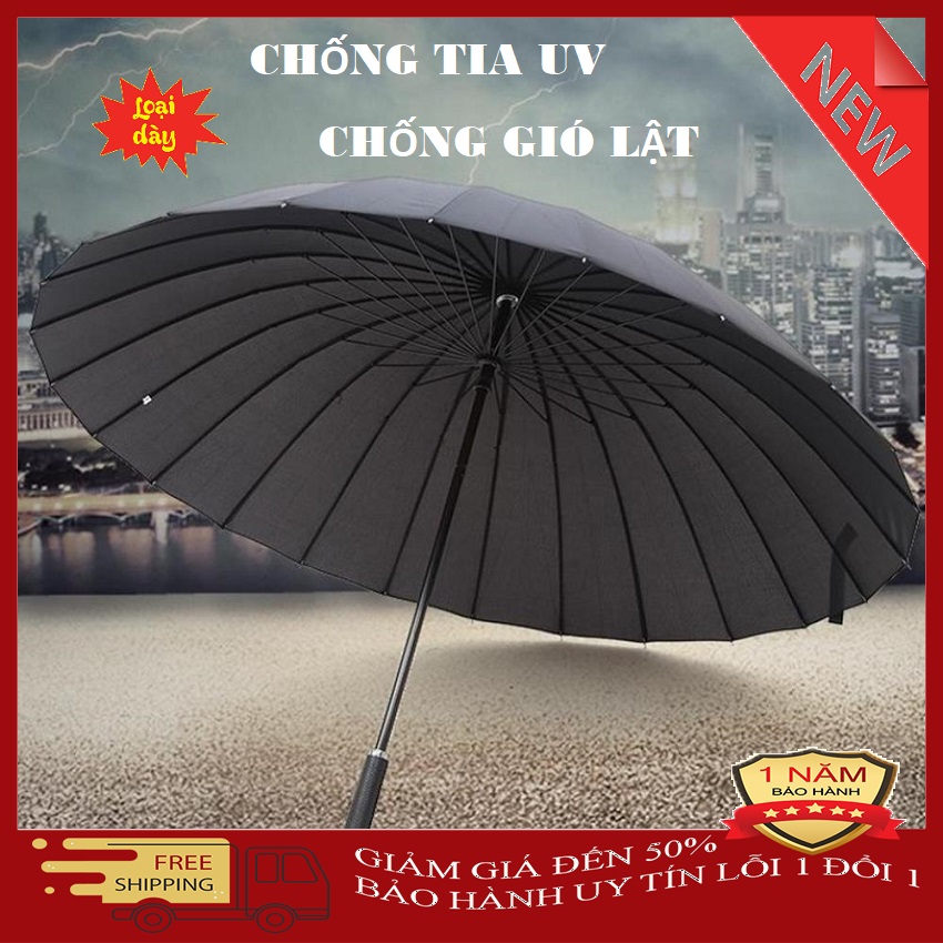 Ô Dù Siêu To  24 Nan - LOẠI DÀY, CHỐNG TIA UV, Khung Chắc Chắn Chống Gió Lật, Chịu NướC - Dù che mưa nắng, dù che mưa giá rẻ, dù che mưa gấp gọn - BIGSALE 50% - BANGGOOD