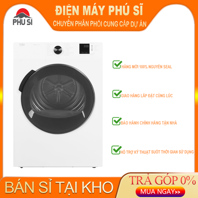 ✅Máy sấy quần áo thông hơi Beko 9 kg DA9112RX0WB - Hàng chính hãng