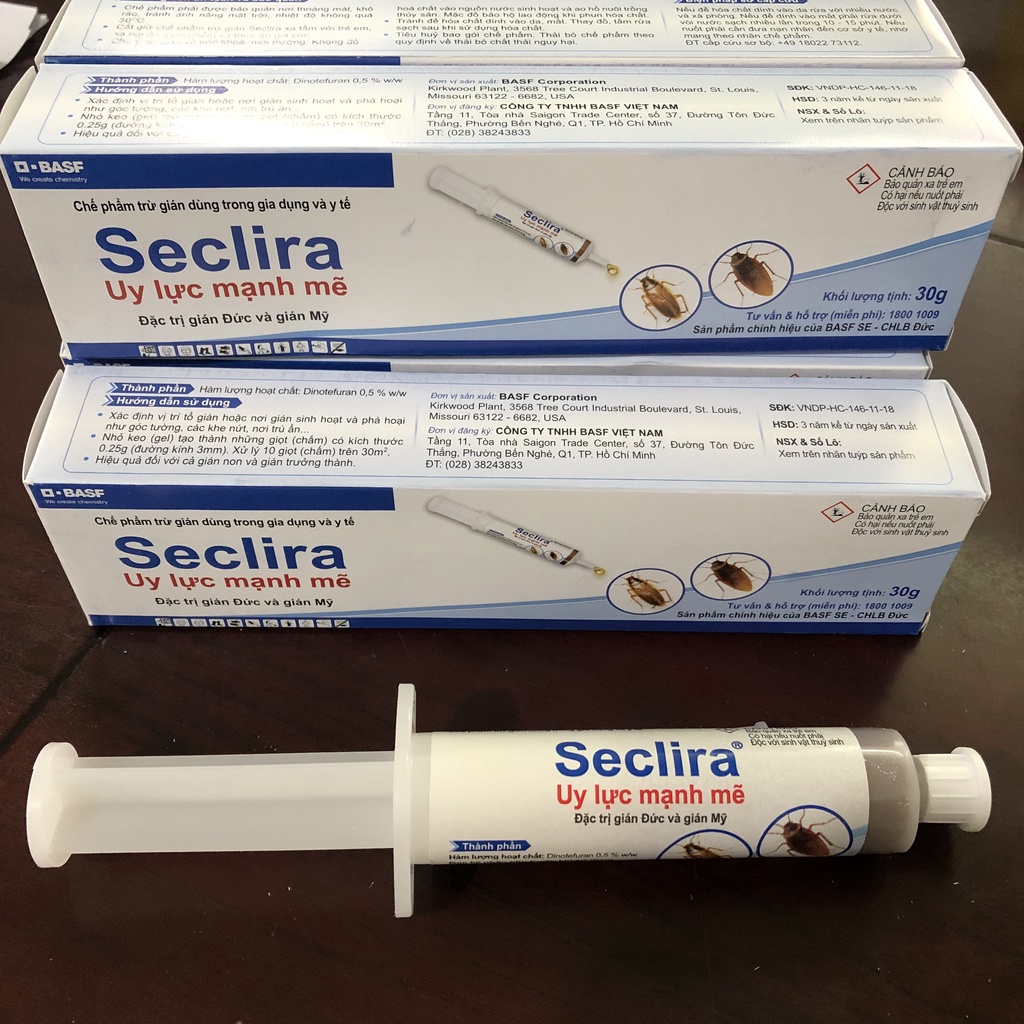 Bả diệt gián Seclira sản phẩm chính hãng của BASF - CHLB Đức gián Đức và gián Mỹ