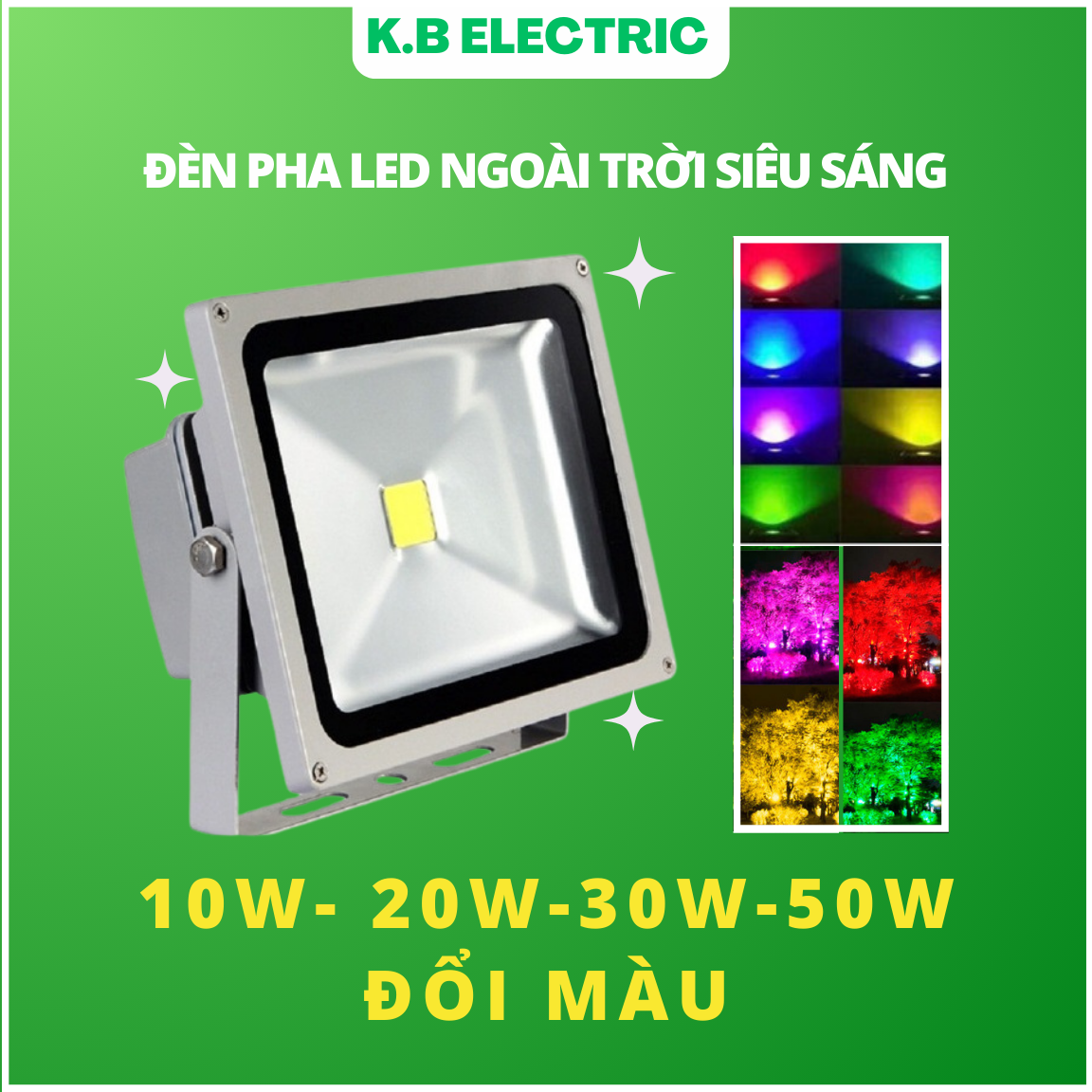 Đèn pha led 10w-20w-30w-50w siêu sáng