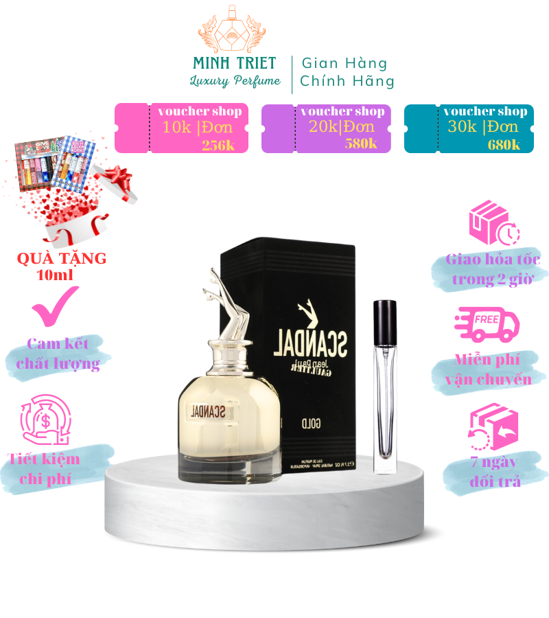 [Chính Hãng] nước hoa chiết Nam Jean Paul Gaultier Le Male Eau De Parfum Chiết 10ml