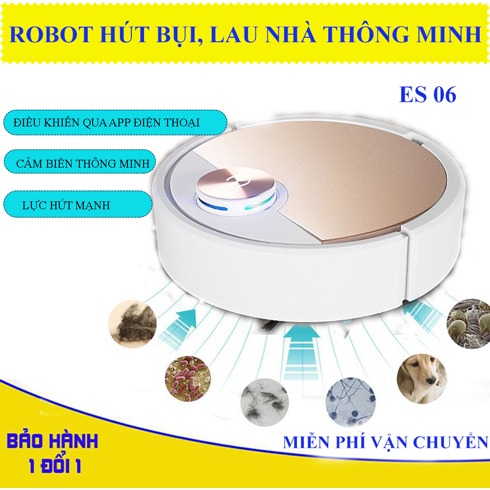 [ MẪU MỚI] Máy hút bụi, ROBOT Hút Bụi Lau Nhà Siêu Thông Minh Điều Khiển Qua APP Điện Thoại, Cảm Ứng Chạm Super Pro Tự Động Làm Sạch, Không Gây Ồn, Sang Trọng Và Tinh Tế, Giảm Sốc Trong Hôm Nay. Mua Ngay!