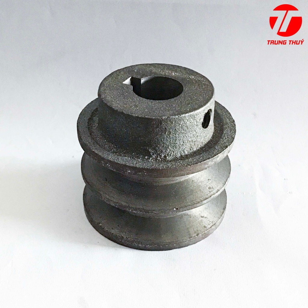 Buly (Puly-Pulley) kéo dây Curoa Bản A - B 60mm, 80mm, 100mm, 120mm, 150mm, 200mm -2 rãnh ( Lỗ 16-19-20-24-25-28-30)
