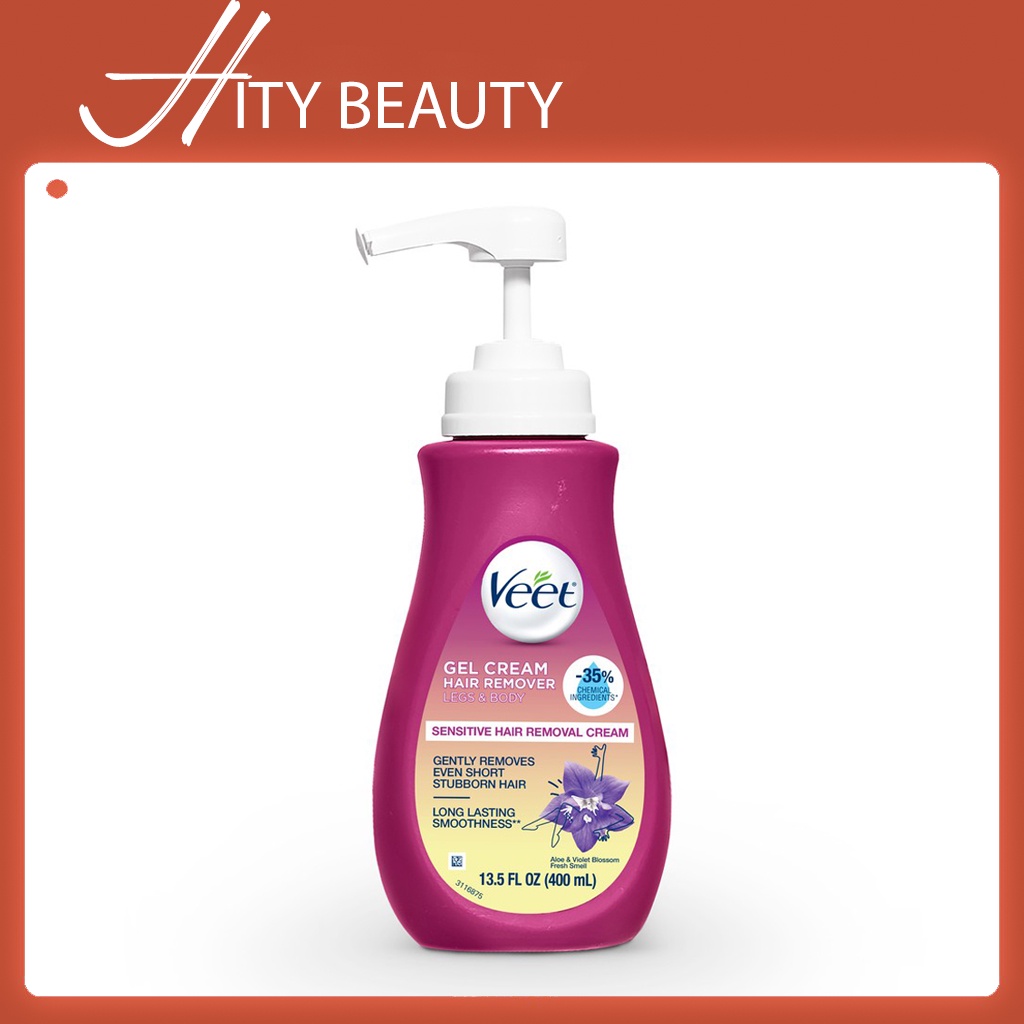 Hcm - kem tẩy lông chân + body - veet gel hair removal cream 400ml - hity beauty