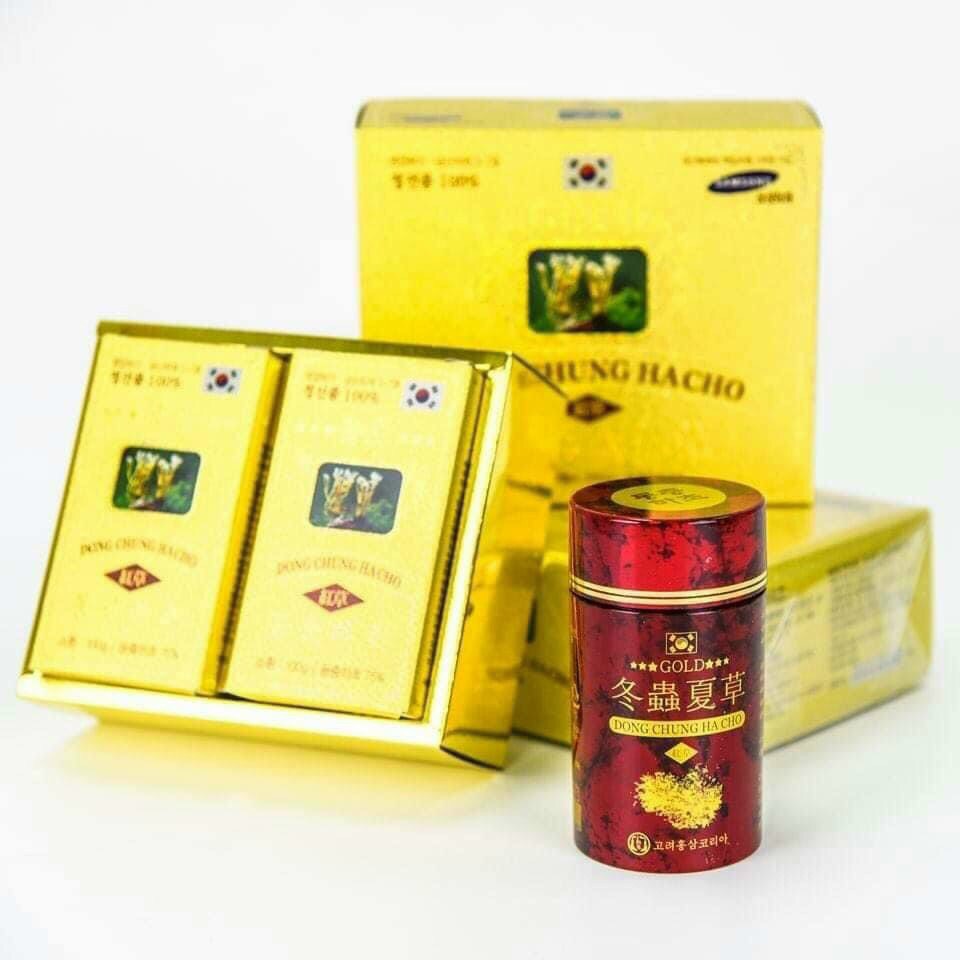 Đông Trùng Hạ Thảo Hàn Quốc 70% đông trùng Hộp 2 lọ x 1000 viên - Tốt cho người cao tuổi