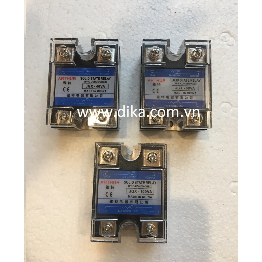 Relay bán dẫn ssr arthur jgx-40va, jgx-60va, jgx-100va