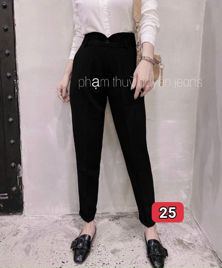 Quần baggy ống suông công sở lưng cao mẫu đẹp thời trang mới nhất qtu25