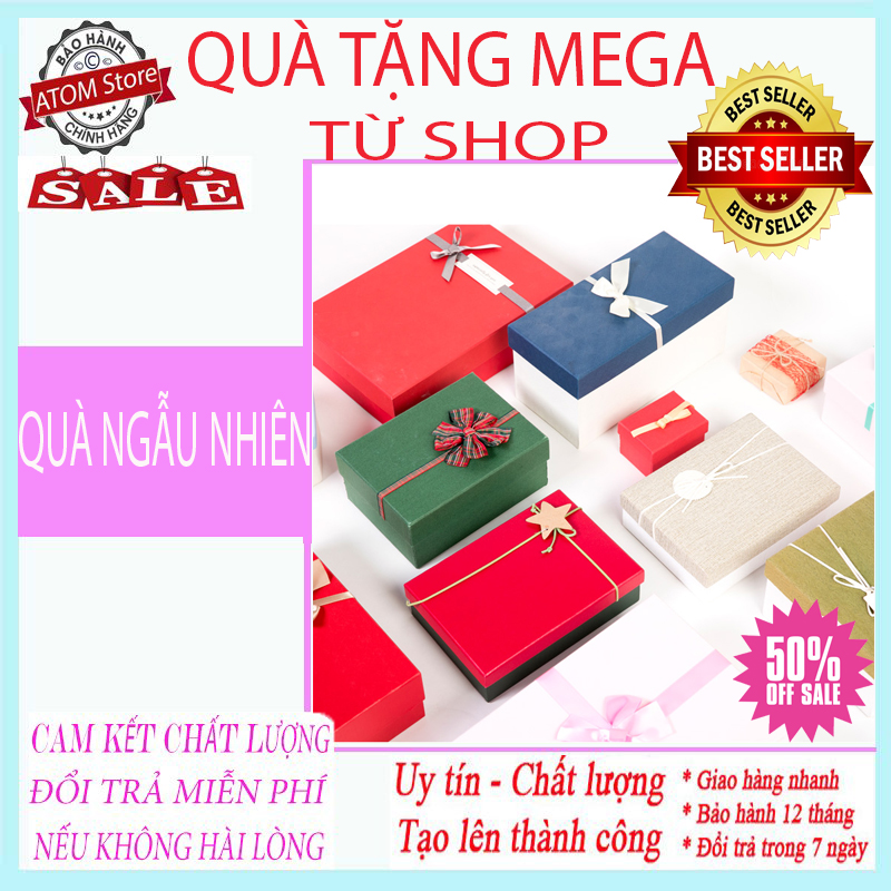 Quà tặng Mega Sale hấp dẫn - Quà Tặng Ngẫu Nhiên - Hộp quà may mắn, hộp quà bí ẩn tri ân khách hàng, tặng ngẫu nhiên sản phẩm giá trị.