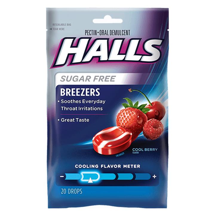 Kẹo ngậm trị ho halls cool berry 20 viên
