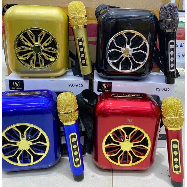 Loa karaoke Bluetooth YS-A20 kèm 1 mic không dây
