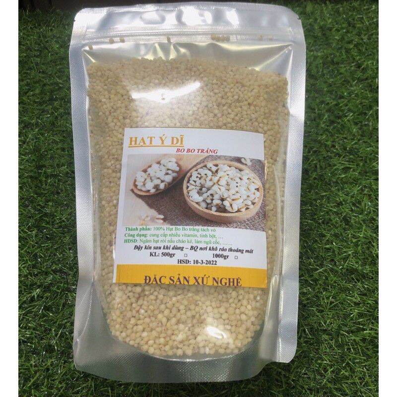 Hạt bobo trắng 500gr đã tách vỏ