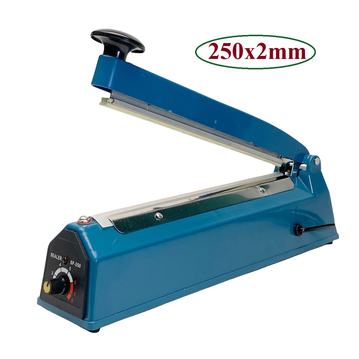 Máy hàn miệng túi đa năng 250x2mm - máy thiết kế khung vỏ nhựa, công suất cao, hàn được các loại túi như túi nhựa nilon, túi zip nhôm, túi craft