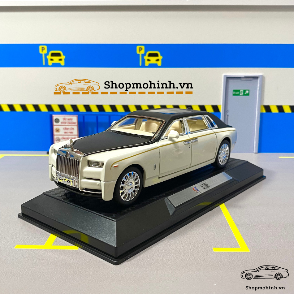 Mô hình xe kim loại rolls royce phantom viii tỉ lệ 1:32 hãng chezhi 2 màu