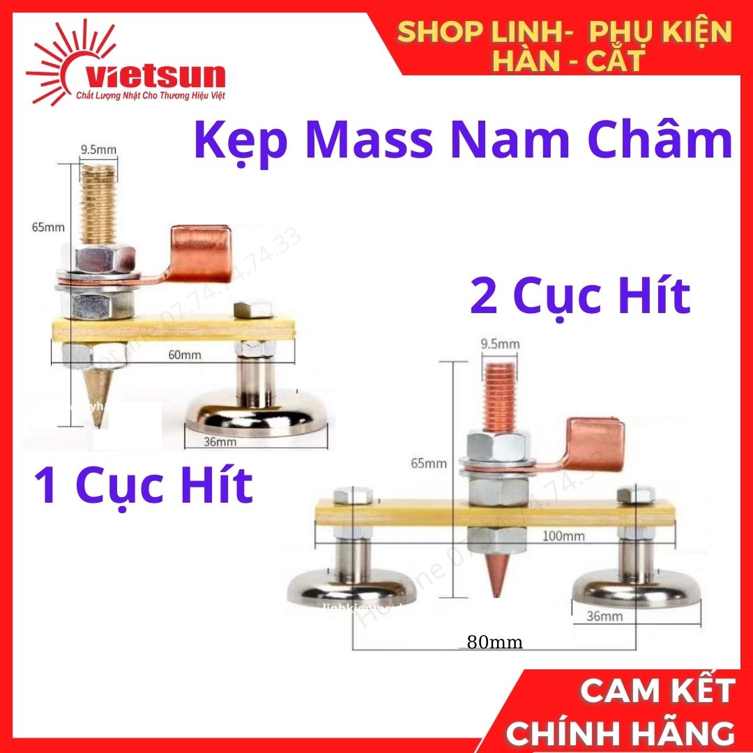 kẹp mass nam châm