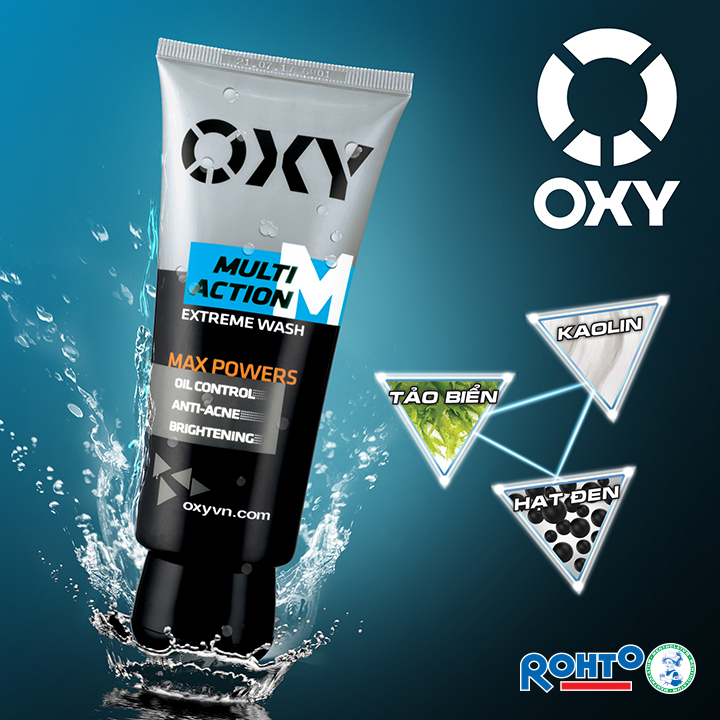 Sữa rửa mặt đa tác động oxy multi action 100g