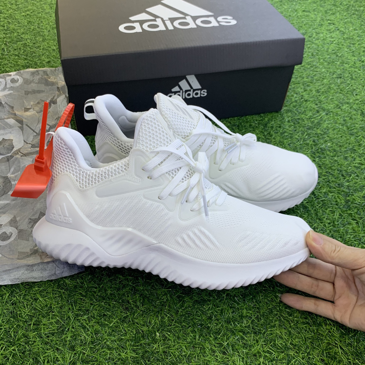 [VIDEO ẢNH+HỘP BẢO VỆ GIÀY] giầy thể thao Alphabounce beyond white trắng thời trang nam nữ