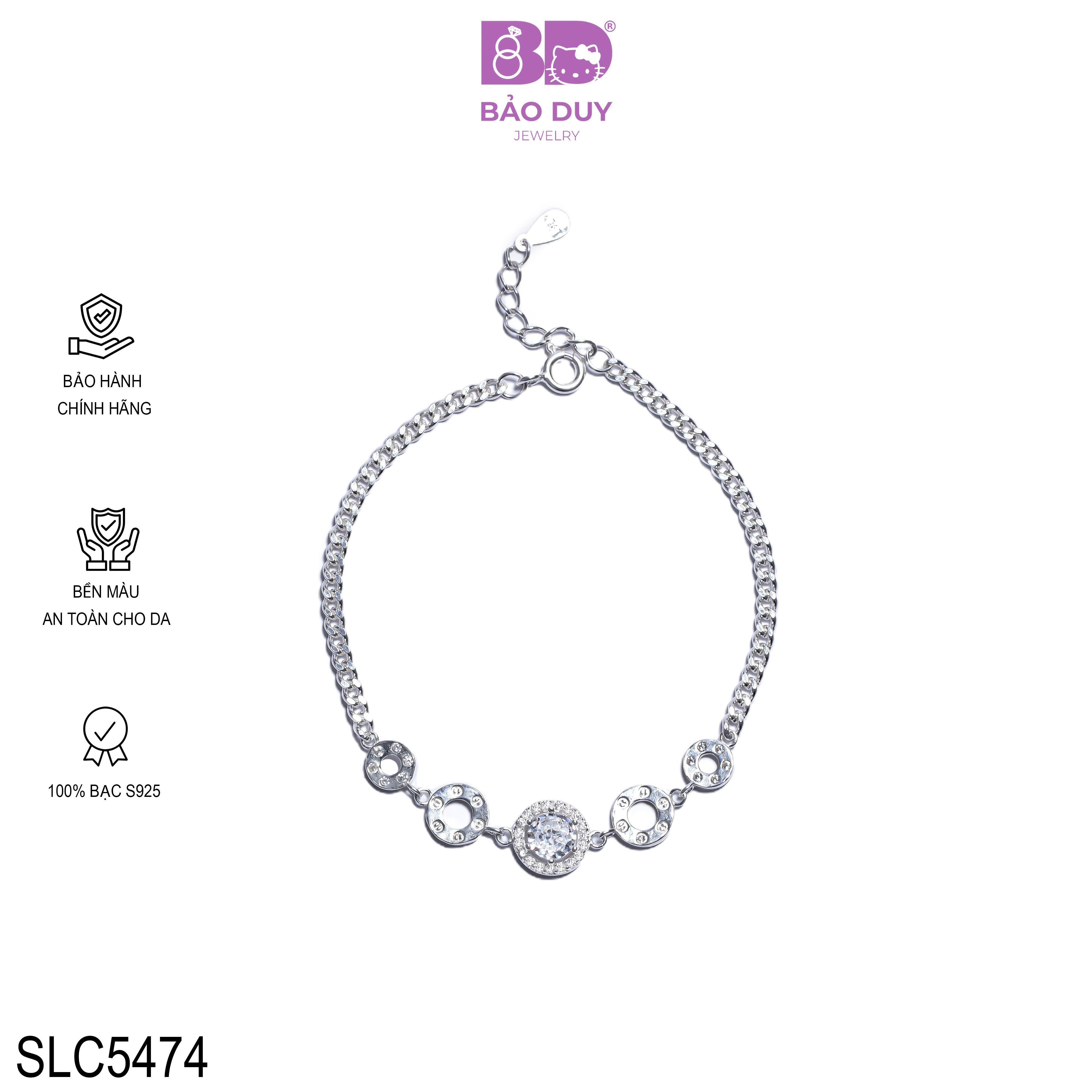 [Chính hãng] Lắc tay đính đá Bảo Duy Jewelry SLC5474