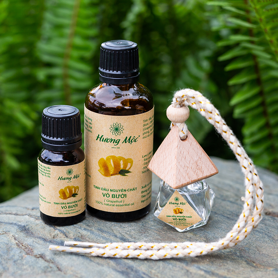 Combo Tinh dầu nguyên chất Vỏ Bưởi Hương Mộc - Chất lượng cao - Có kiểm định
