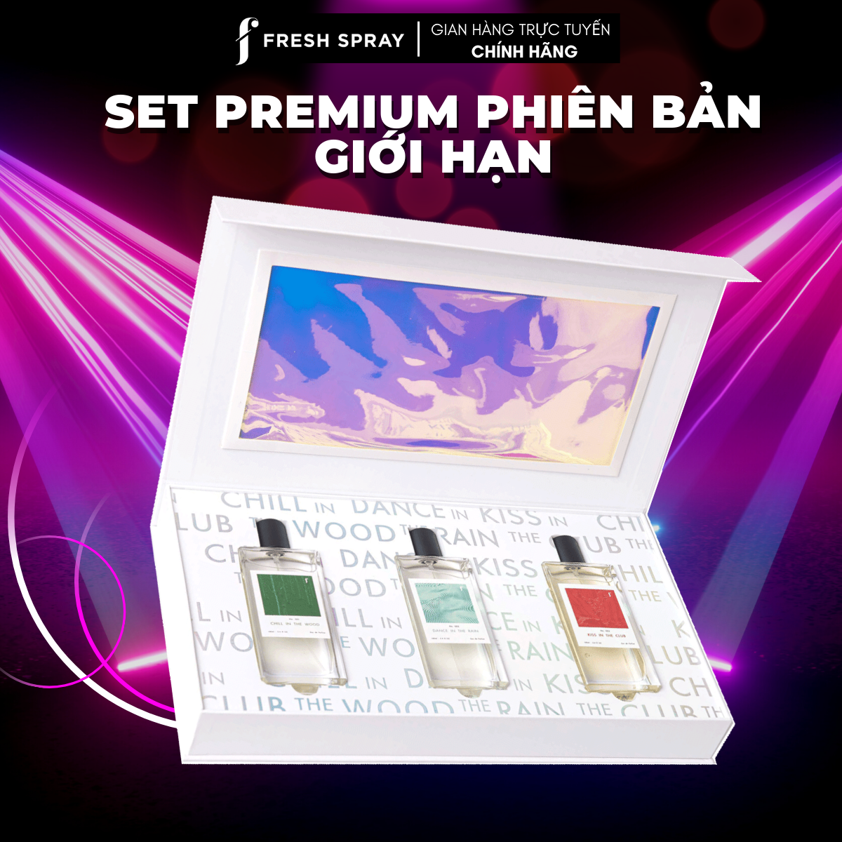 Nước hoa f set premium phiên bản giới hạn 3x100ml - f fresh spray eau de parfum