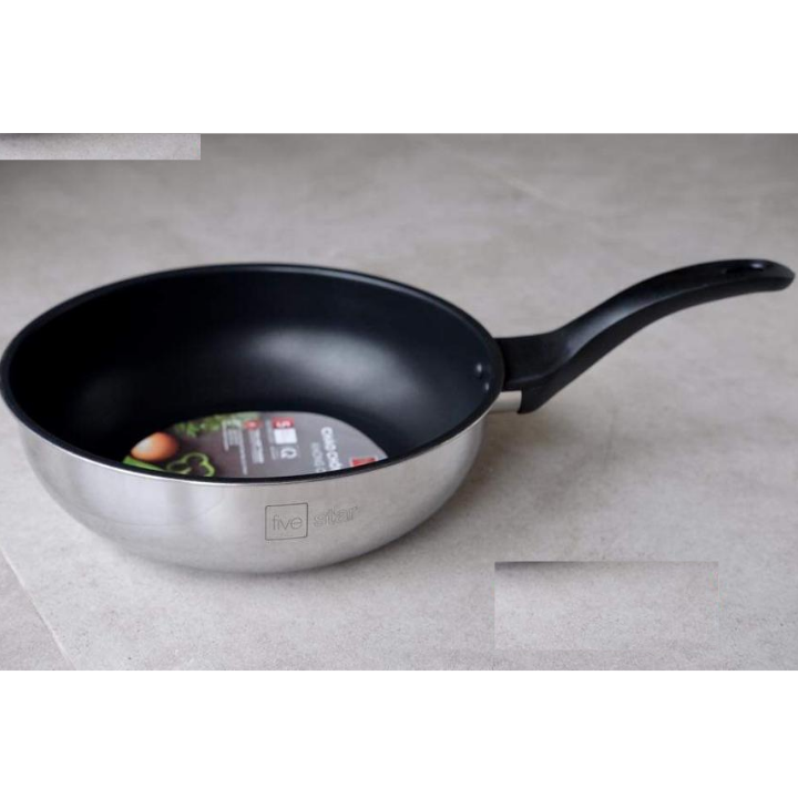Chảo inox chống dính bếp từ sâu lòng Fivestar 26cm
